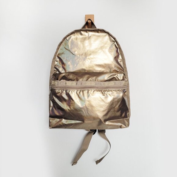 LeSportSac Gold Backpack with Adjustable Strap - VGUC - Picture 1 of 10